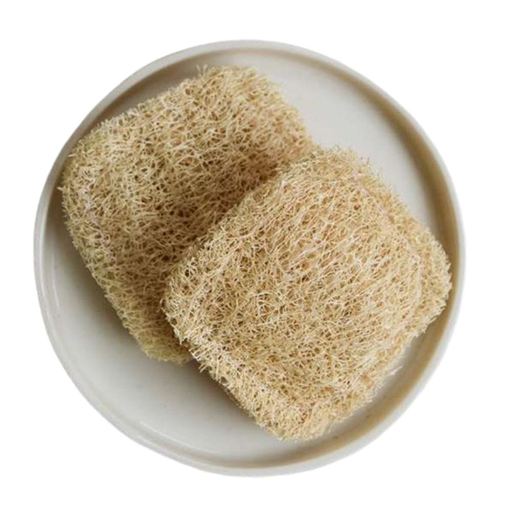 Discos exfoliantes de luffa