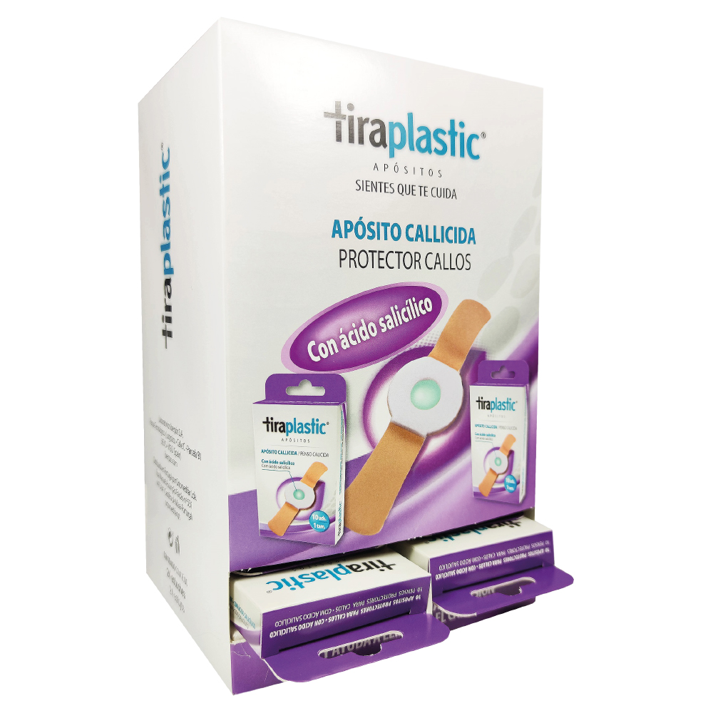 Caja Dispensadora TIRAPLASTIC Callicida C/Ácido Salicílico