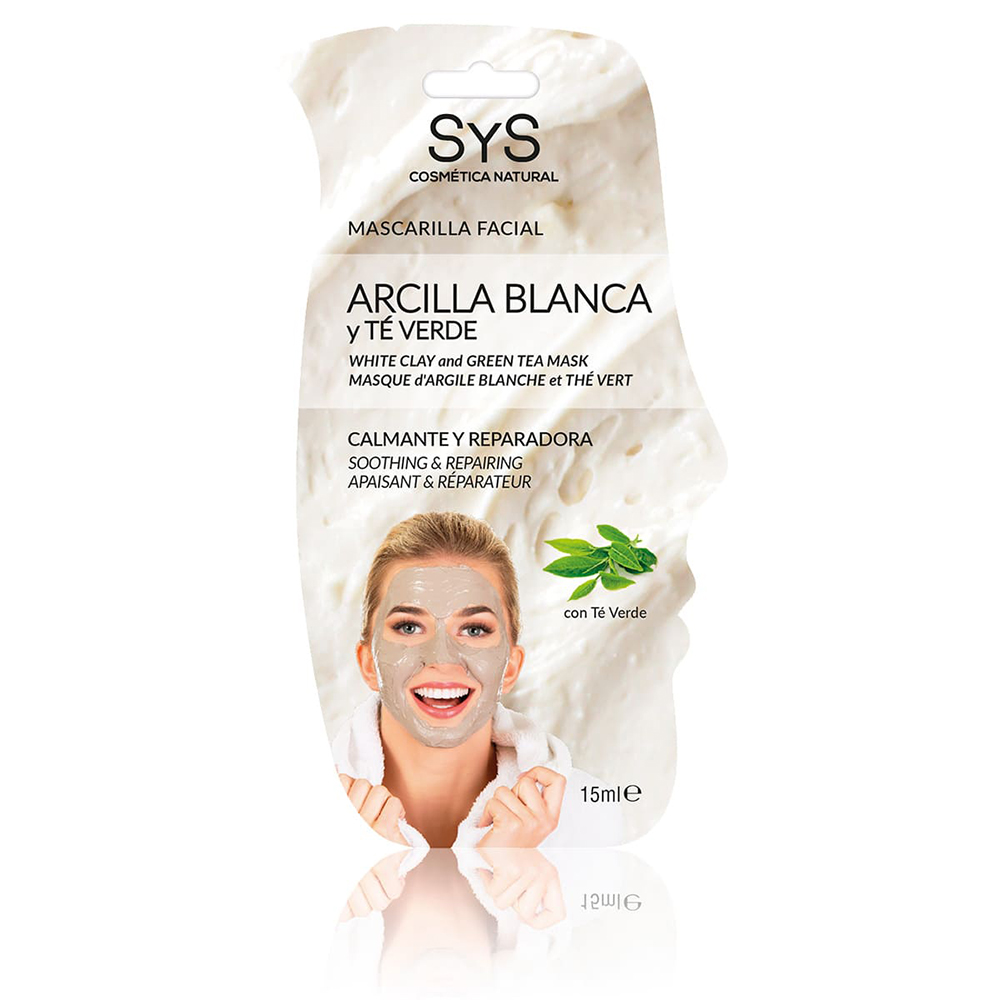 Mascarilla Facial Arcilla Blanca y Té Verde 15ml